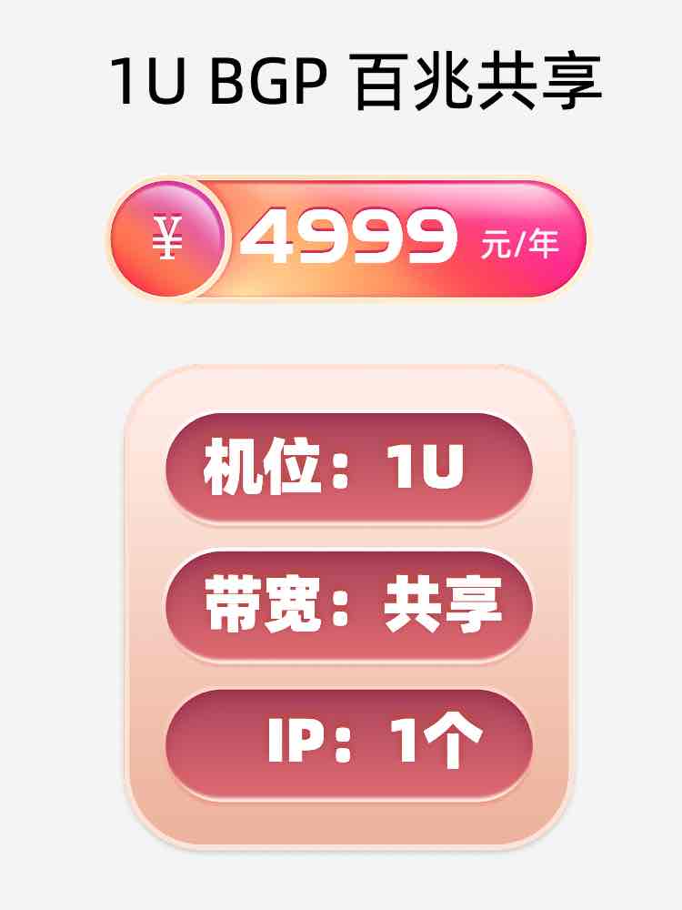 武汉百兆共享服务器托管价格